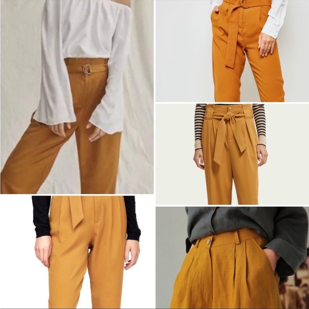 NWT Elizabeth and James Pleated High Rise Belted Pants Size 2 - Picture 3 of 13